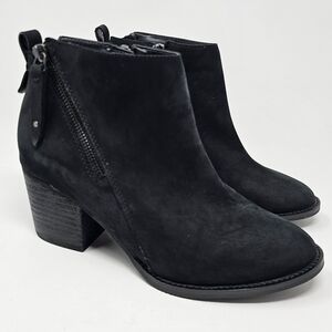 Agua College Waterproof Winter Ankle Boots Size 7.5 Black Leather Sealed Seams